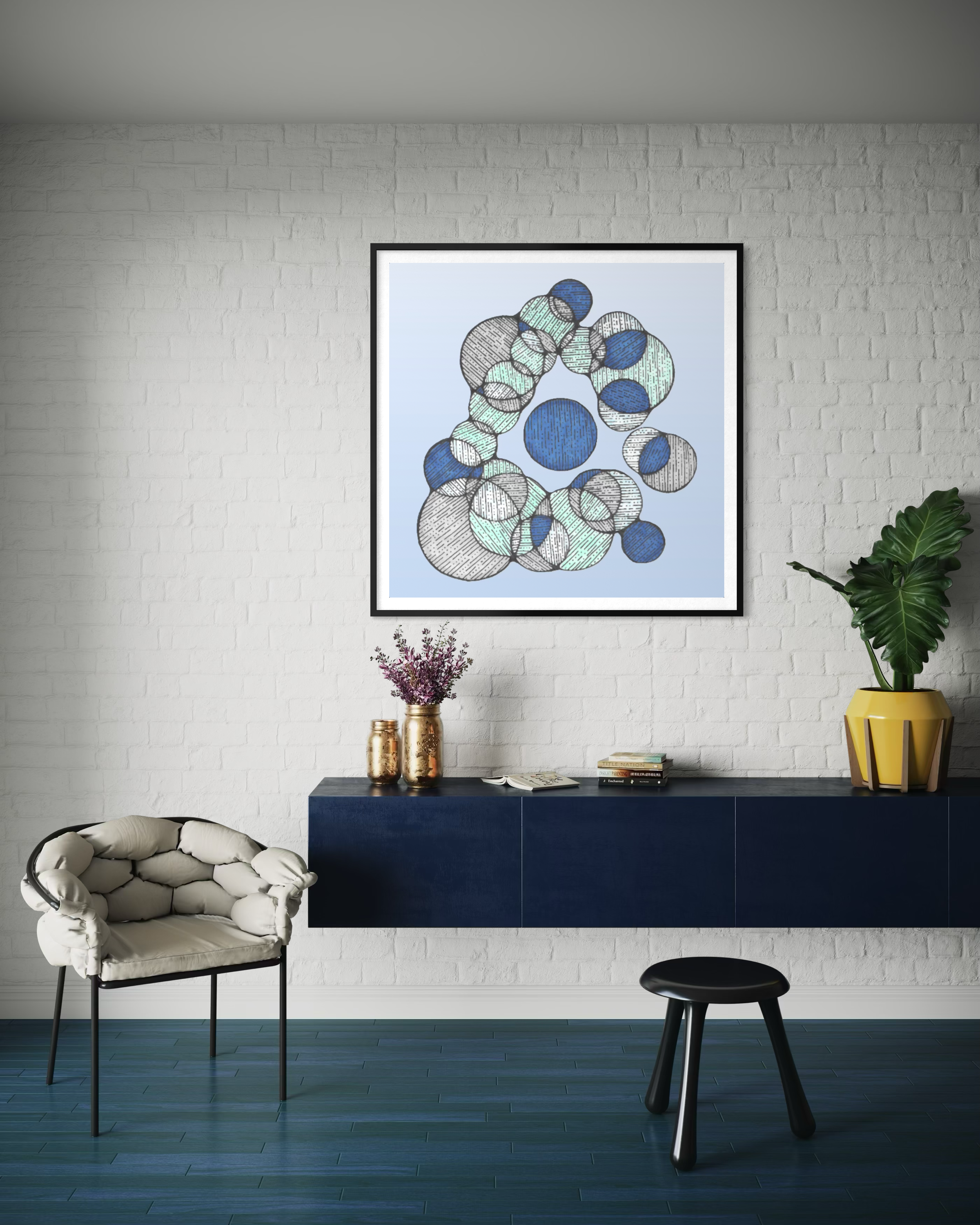Cyane artwork in an interior setting, view 6