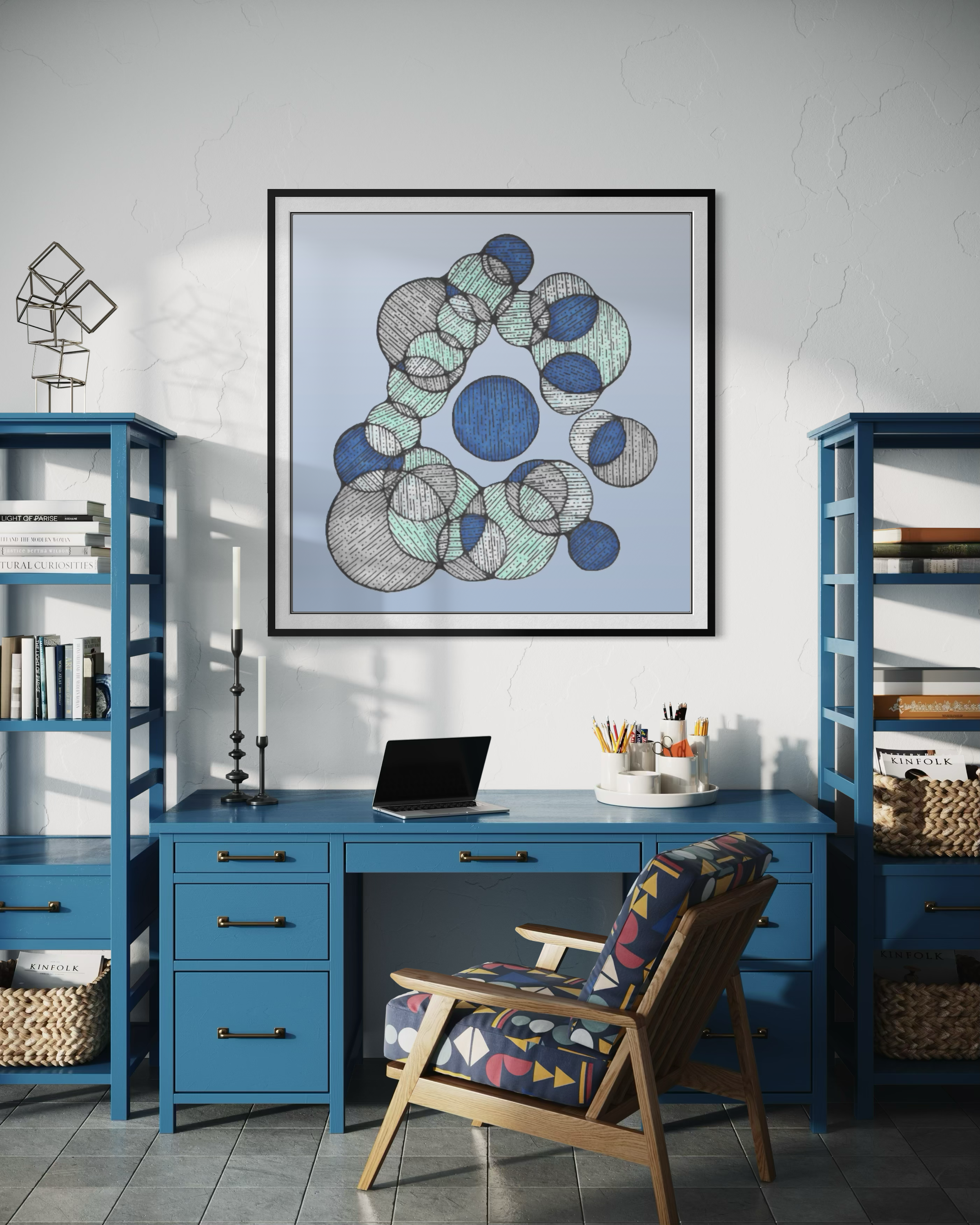 Cyane artwork shown in an interior setting