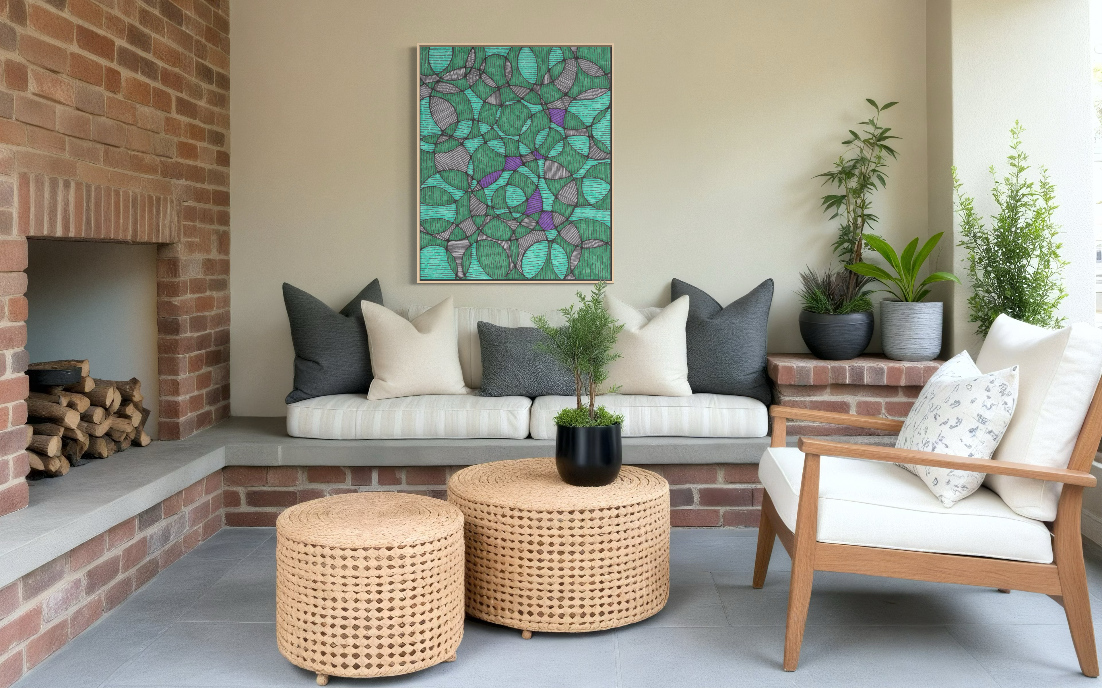 Terra displayed in an interior setting