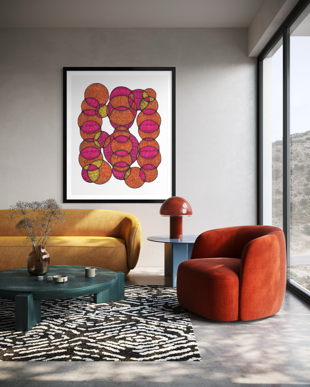 Aurora in a modern living room
